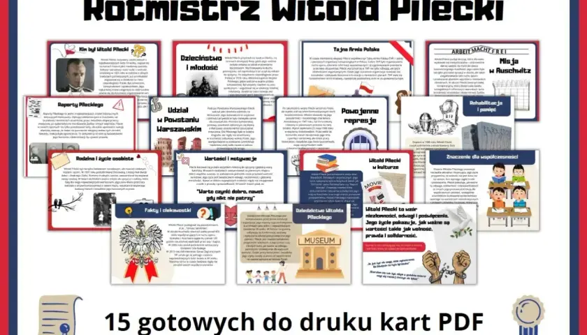 Rotmistrz Witold Pilecki, bohater, który w wojsku walczył o wolność. Jego życie to historia odwagi i poświęcenia.