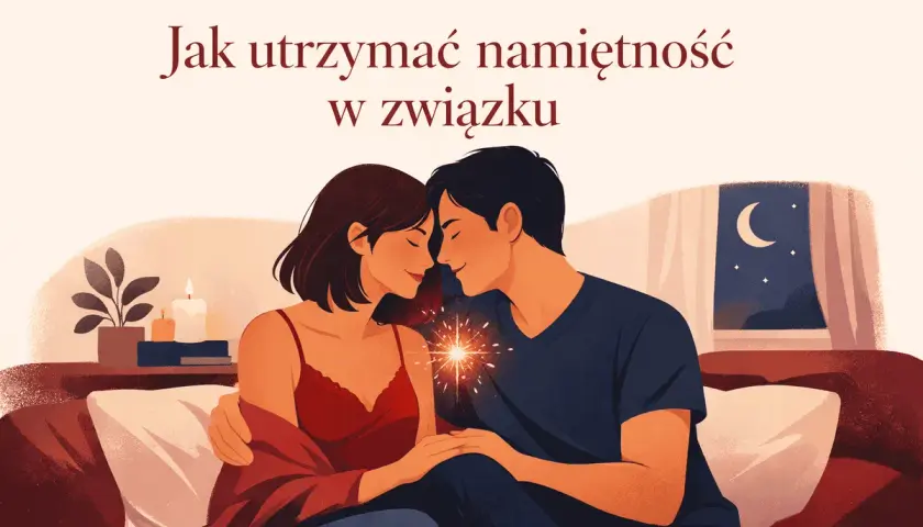 Para trzymająca się za ręce, z iskrą między nimi, symbolizuje, co to znaczy być romantycznym i jak utrzymać namiętność w związku.