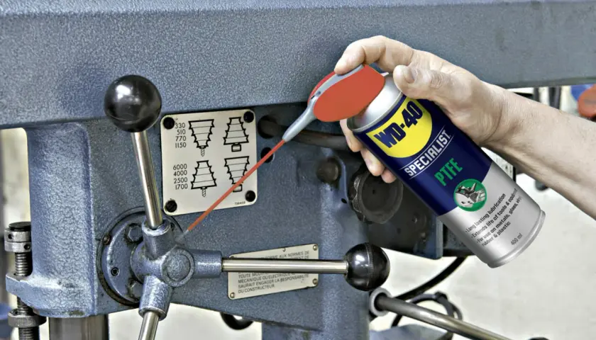 Smar PTFE WD-40 Specialist do czego? Do smarowania elementów maszyn, narzędzi, metalu, szkła, gumy i plastiku.
