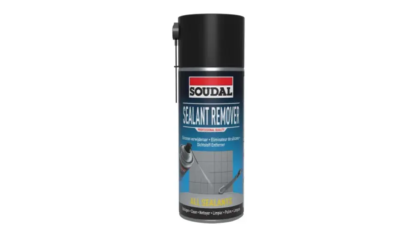 Soudal Sealant Remover - jak odkleić klej mamut. Preparat w sprayu do usuwania silikonu i innych uszczelniaczy.