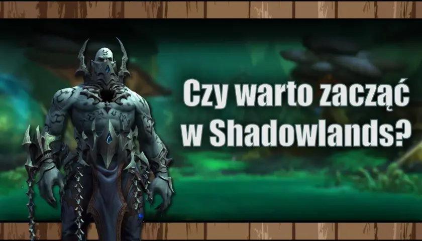 Postać z gry wowa, w zbroi z Shadowlands. Czy warto zacząć grać w tę grę?