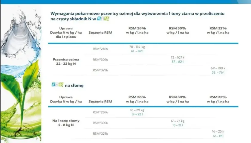 RSM ile na hektar? Kalkulacja dawki dla skutecznego nawożenia