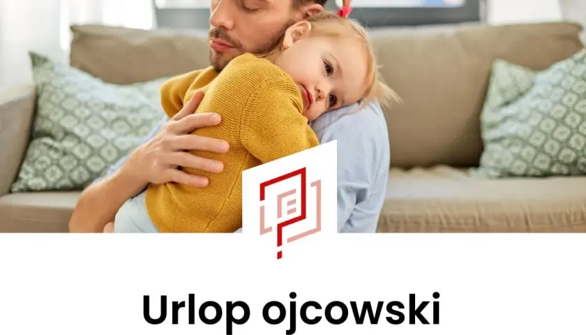 Ojciec tuli córeczkę, zastanawiając się, urlop ojcowski ile płatny. Czas spędzony z rodziną jest bezcenny.