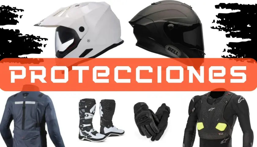 Cascos, botas, guantes y peto protector para moto. ¡Equípate con protecciones moto nivel 1 o 2 para tu seguridad!