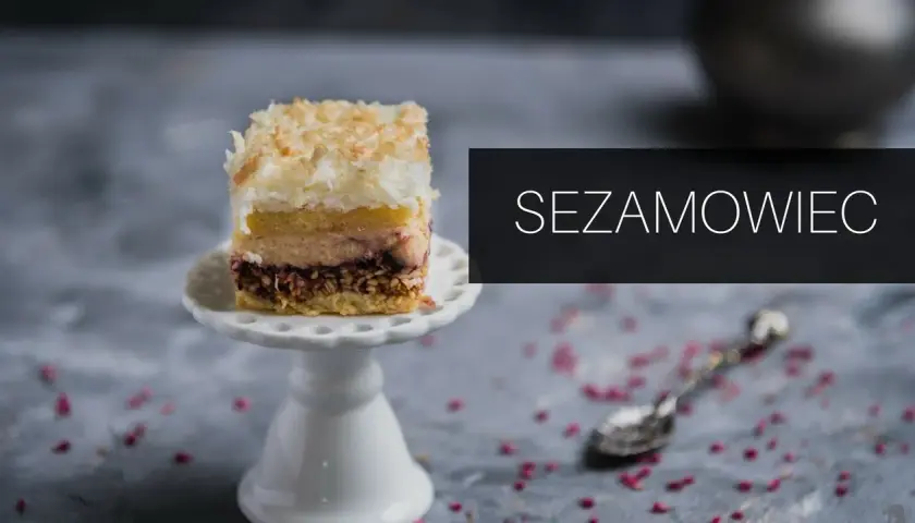 Pyszny przepis na ciasto z chałwą i sezamem, które zachwyca smakiem
