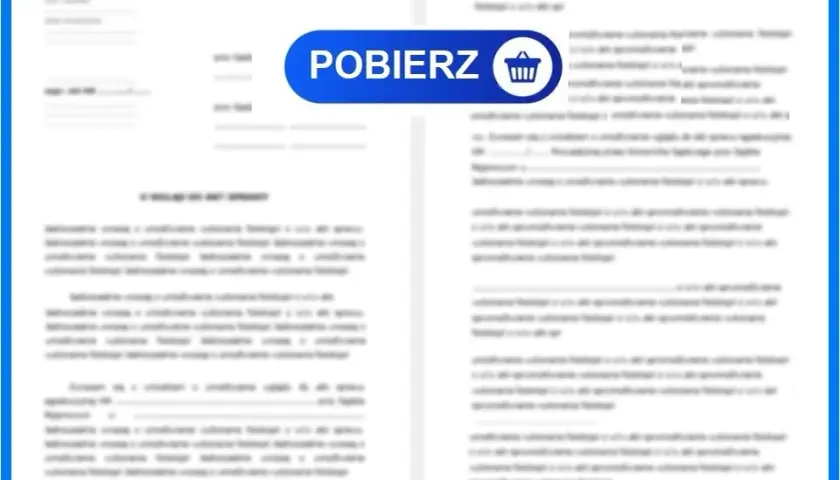 Wzór podania o staż w urzędzie miasta