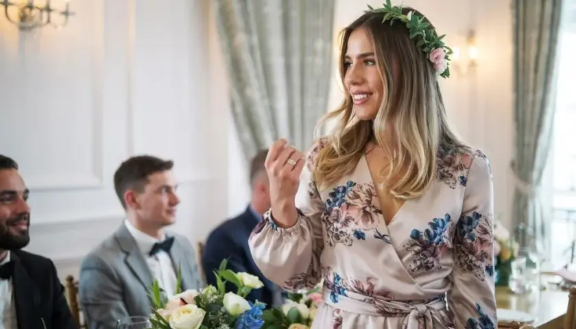 Sukienka w kwiaty na wesele: czy wypada? Poradnik krok po kroku