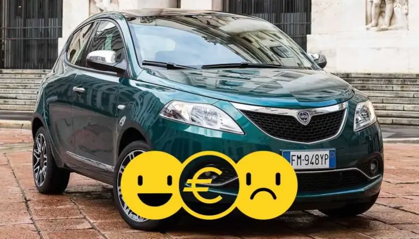 Lancia Ypsilon a metano: un'auto che fa sorridere per i costi, ma forse meno per il design.