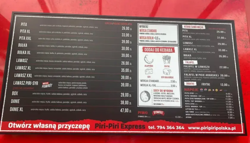Gdzie jest Piri Piri Kebab? Sprawdź lokalizacje i menu!