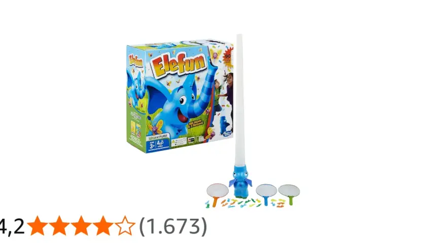 Das Elefun Spiel mit dem fröhlichen Elefanten und seinen Schmetterlingen lädt zum Fangen ein. Kinder ab 3 Jahren haben Spaß!