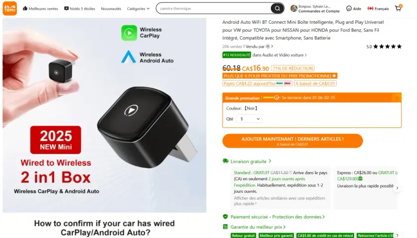 Adapter do bezprzewodowego Android Auto i CarPlay. Koniec z problemem, gdy android auto rozłącza się.