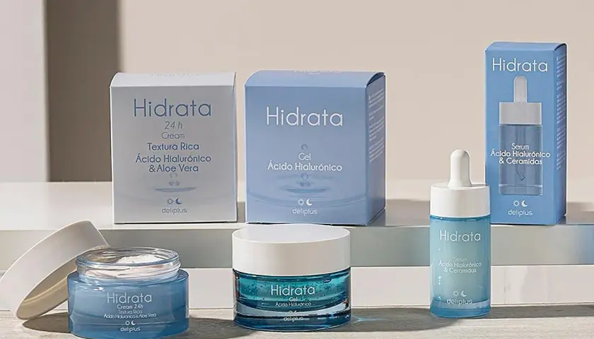 La mejor crema facial Mercadona: gama Hidrata de Deliplus con ácido hialurónico y aloe vera. ¡Piel radiante!