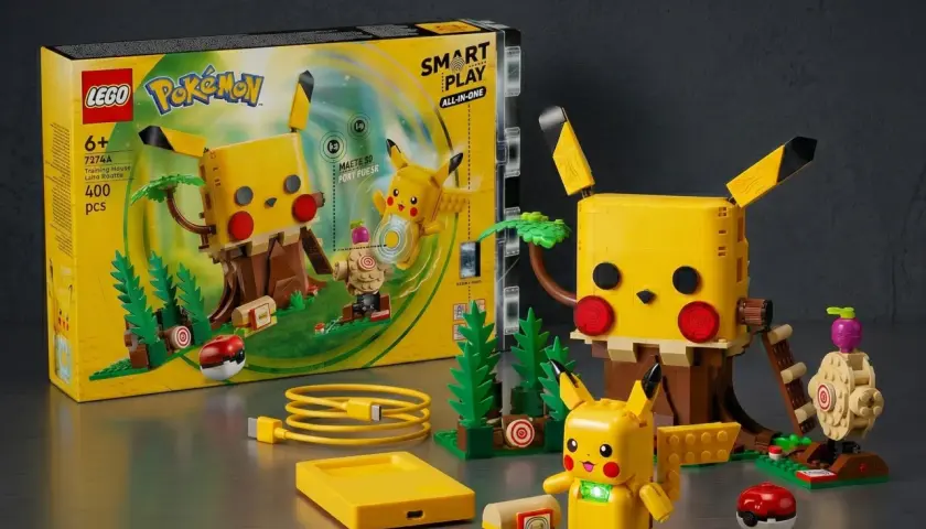 LEGO Pokémon 2026: Ein interaktives Pikachu-Trainingshaus aus 400 Teilen, inklusive Pikachu-Figur mit Lichteffekten und Zubehör.