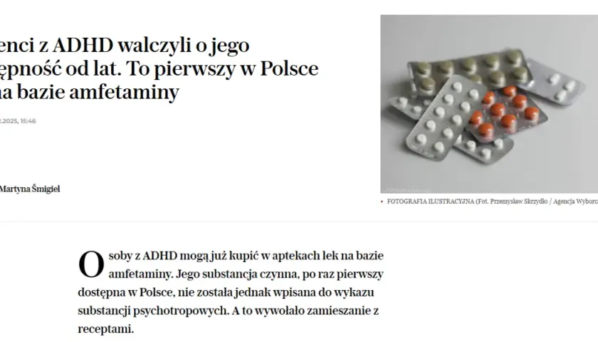 Leki na ADHD z amfetaminą w Polsce: Działanie, skutki, dostępność
