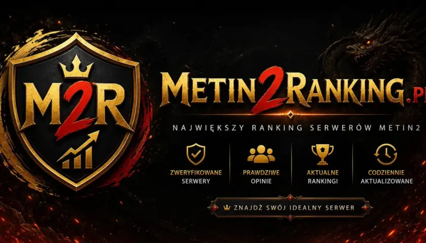 Najlepsze serwery Metin 2 znajdziesz na Metin2Ranking.pl – największym rankingu z weryfikowanymi serwerami i codziennie aktualizowanymi rankingami.