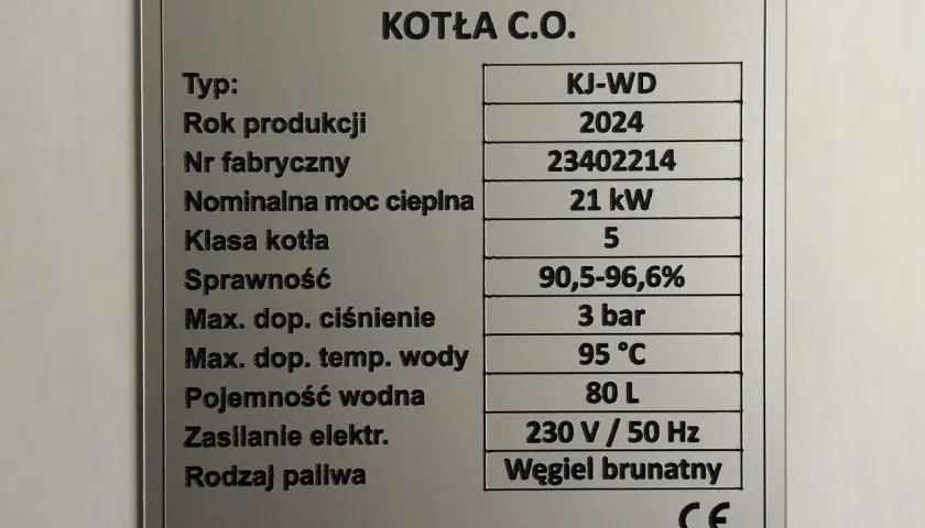 Tabliczka znamionowa na piecu - Jakie informacje zawiera?