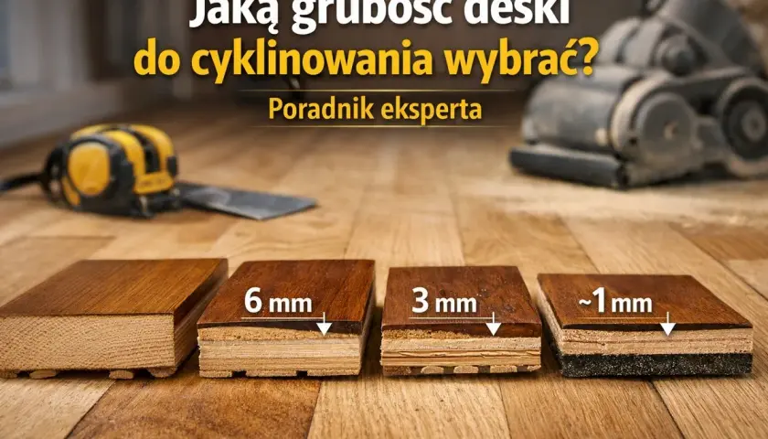 Różne rodzaje desek drewnianych: grubość 6 mm, 3 mm i ~1 mm. Poradnik eksperta o cyklinowaniu.