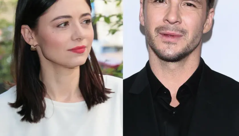Adriana Kalska i jej partner, Mikołaj Roznerski, na wspólnym zdjęciu.