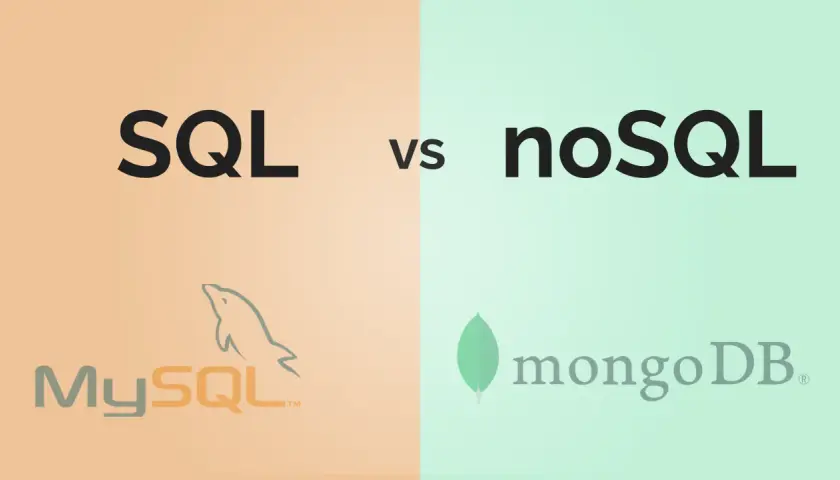 Porównanie rodzajów baz danych: SQL (MySQL) vs. NoSQL (MongoDB).