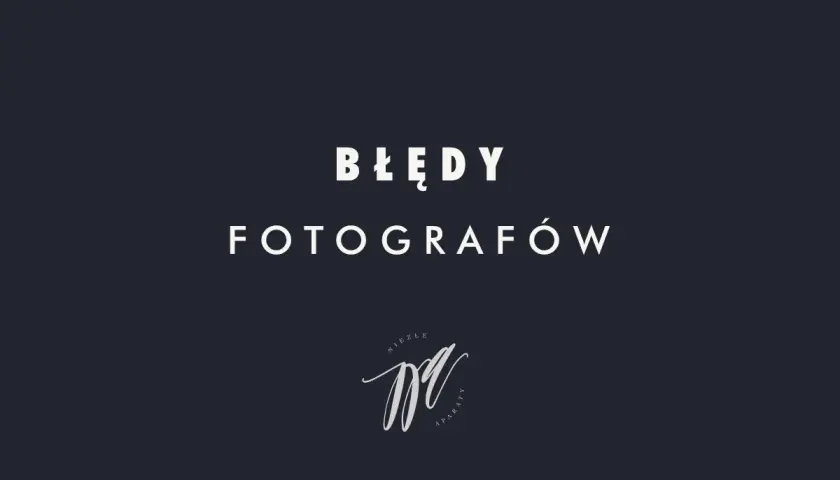 Błędy fotografów. Co to jest fotografia? Logo z monogramem i napisem "Niezłe aparaty".