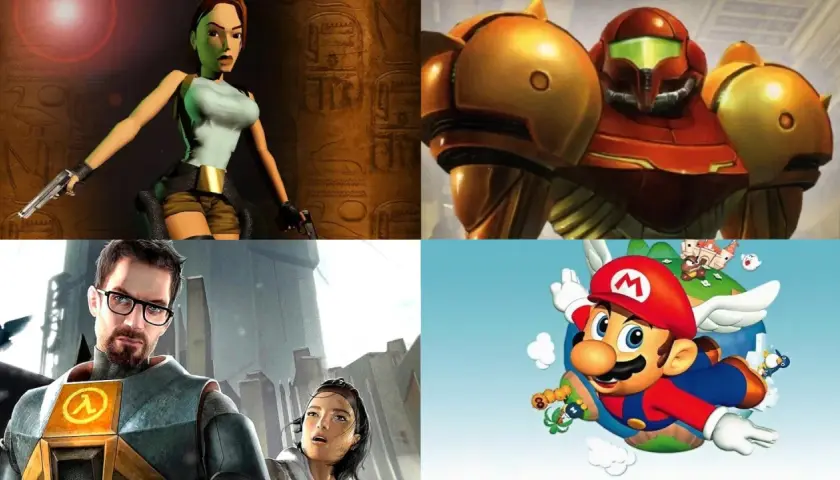 Lara Croft, Samus Aran, Gordon Freeman i Mario – cztery ikony, które przypominają o fajnych starych grach.