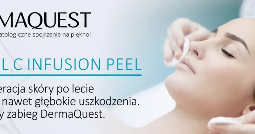 Zabieg DermaQuest z retinolem dla silnej regeneracji skóry. Pomaga w kontroli lipidów i walce z uszkodzeniami.