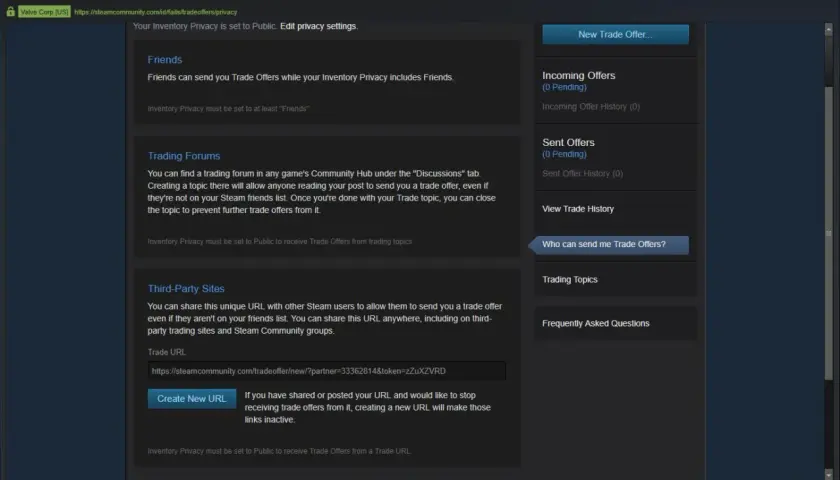 Jak sprawdzić Steam Trade URL? Na stronie ustawień prywatności Steam znajdziesz swój unikalny adres URL do ofert wymiany.