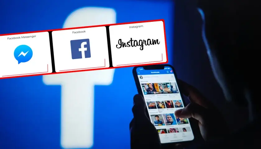 Awaria Messengera dzisiaj? Na ekranie telefonu widać aplikacje Facebook, Instagram i Messenger.