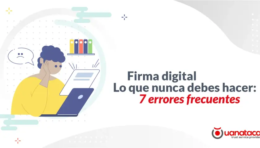 Persona frustrada con su firma digital. Evita 7 errores frecuentes para una firma pp.