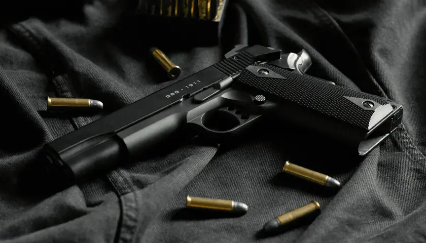 Pistolet GSG-1911 z kilkoma nabojami. Ile sztuk broni na pozwolenie sportowe?