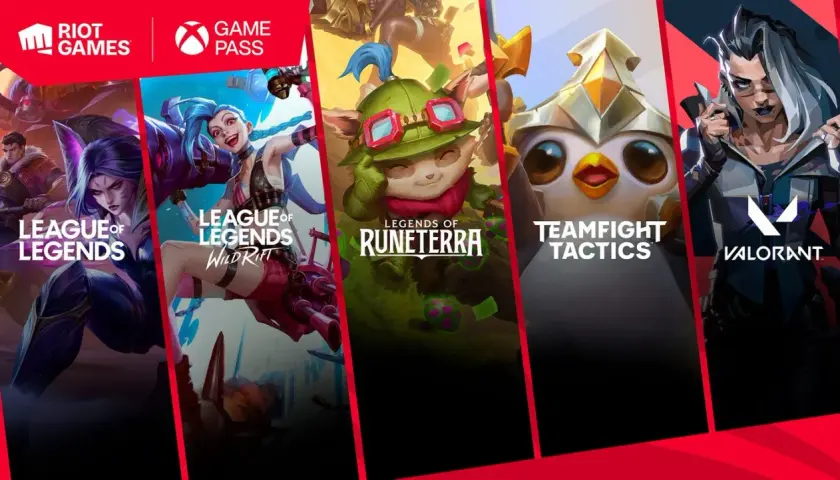 Riot Games gry wideo: League of Legends, Wild Rift, Legends of Runeterra, Teamfight Tactics i Valorant dostępne na Game Pass.