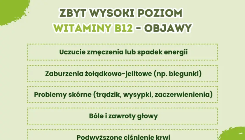 Skutki uboczne nadmiaru witaminy B12 – objawy i zagrożenia dla zdrowia
