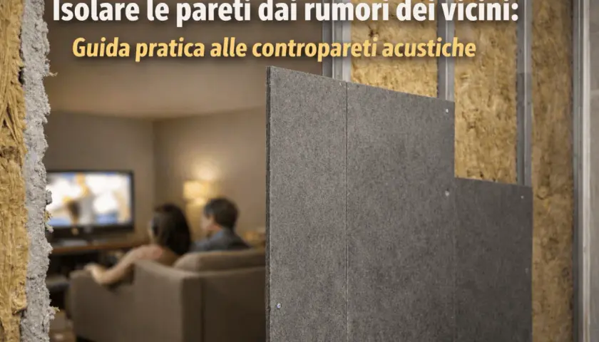 Pannelli grigi per controsoffitti acustici, con isolamento in lana di roccia visibile. Ideali per bloccare i rumori dei vicini.