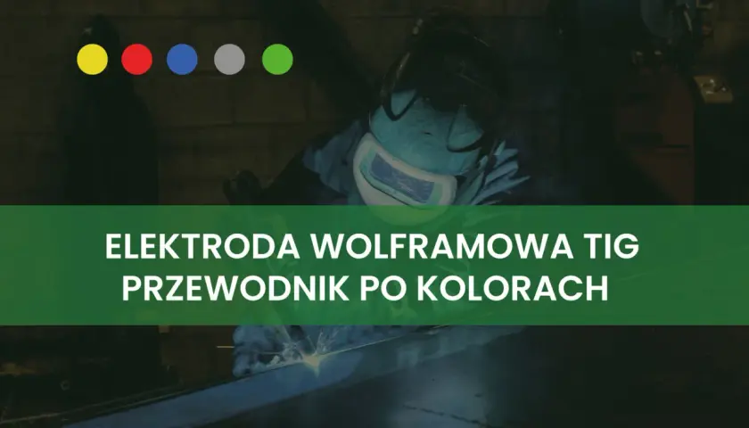 Kolory elektrod TIG: przewodnik po rodzajach wolframu. Spawacz w masce ochronnej, łuk spawalniczy.