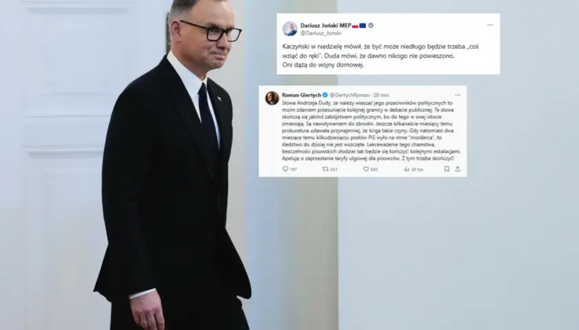 Kto z polityków prawicy najbardziej krytykuje Andrzeja Dudę za brak radykalnych decyzji? Dariusz Joński i Roman Giertych komentują słowa prezydenta.