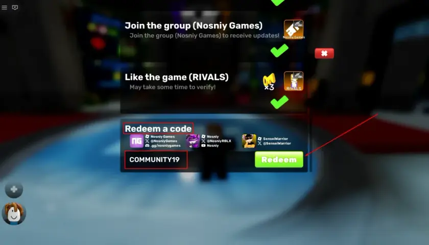 Wpisz kod COMMUNITY19, aby otrzymać nagrody w grze RIVALS.
