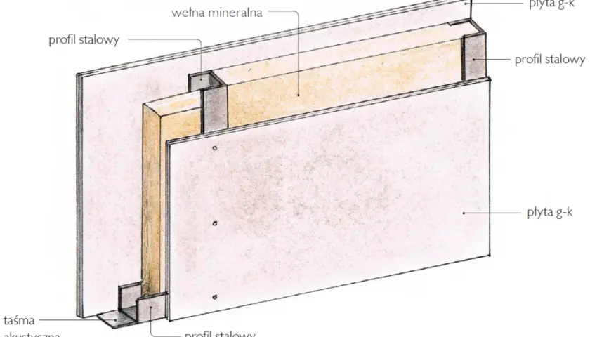 Budowa ścianki działowej z płyt g-k - 10 najczęstszych błędów do unikania