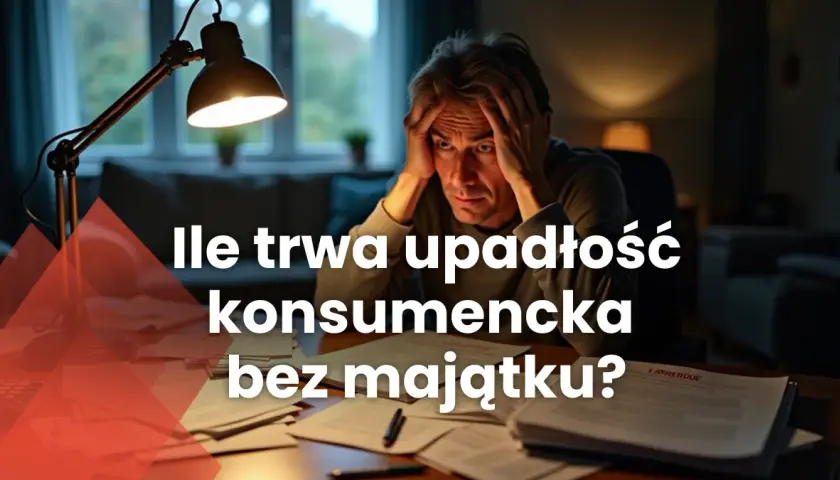 Upadłość konsumencka bez majątku: Oddłuż się w 6-12 miesięcy!