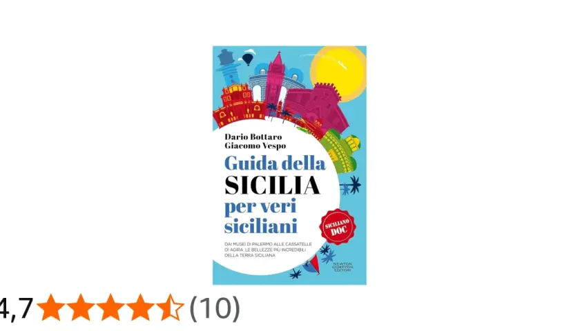 Guida della Sicilia per veri siciliani, un viaggio tra le bellezze e i tesori dell'isola, ideale per scoprire la cultura dei letterati siciliani.