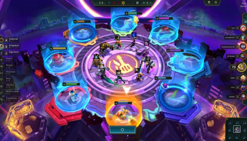Arena Teamfight Tactics, gracze przygotowują się do walki. Ten teamfight tactics poradnik pokazuje strategiczne rozmieszczenie jednostek.