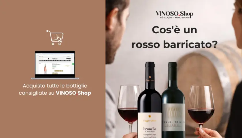 Scopri il significato di "barricato" con i vini rossi di VINOSO.Shop. Acquista online le migliori bottiglie consigliate.