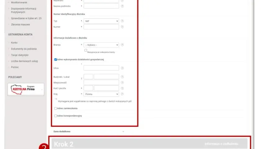Jak wpisać dłużnika do KRD? Krok po kroku poradnik