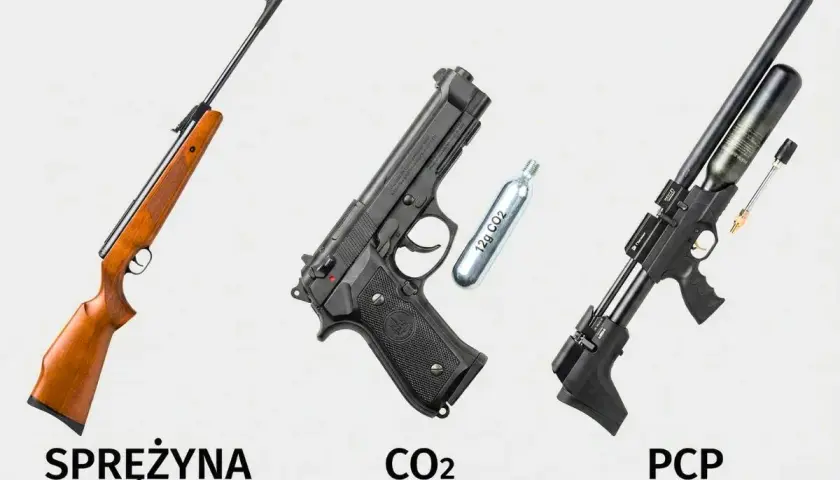 Wiatrówka sprężynowa, pistolet CO2 i karabinek PCP – porównanie rodzajów. Dowiedz się, wiatrówka PCP co to jest i jakie ma zalety.