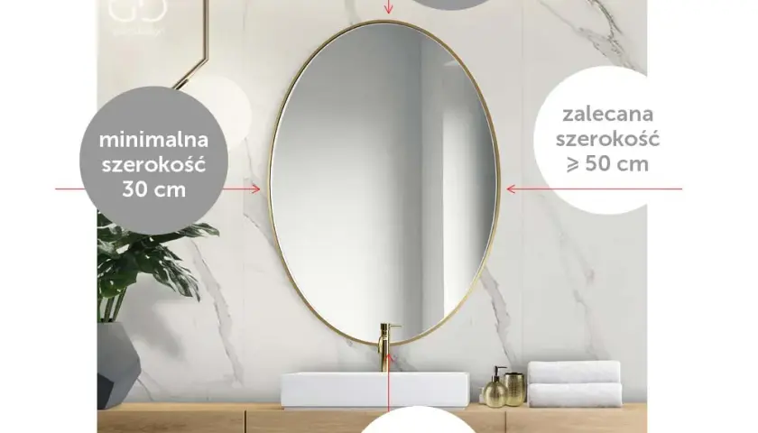 Jaki rozmiar lustra do łazienki? Idealne wymiary i proporcje