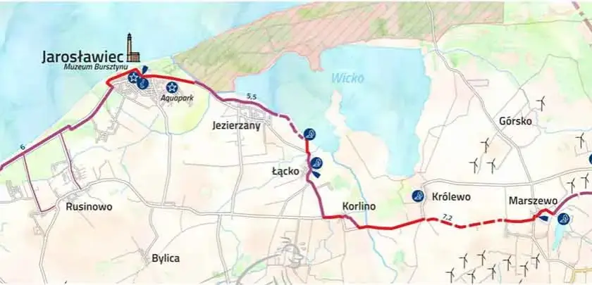 Najlepsze trasy rowerowe w Jarosławcu - mapa i atrakcje dla cyklistów