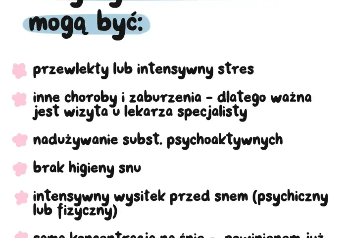 Przyczyny bezsenności: poznaj najczęstsze powody braku snu
