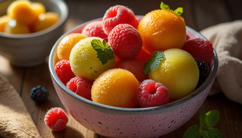 Sorbet owocowy bez cukru: Letnie orzeźwienie w zdrowej wersji