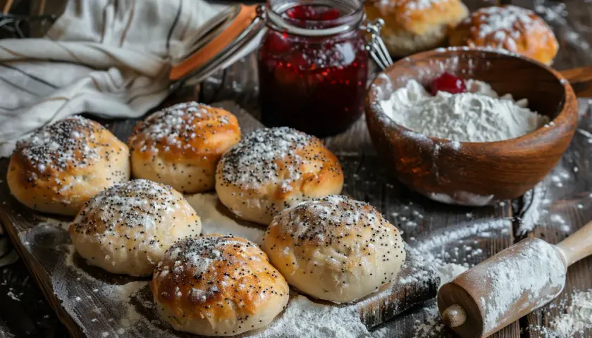 Rogaliki drożdżowe z 1kg mąki lub krucho-drożdżowe cuda - przepisy