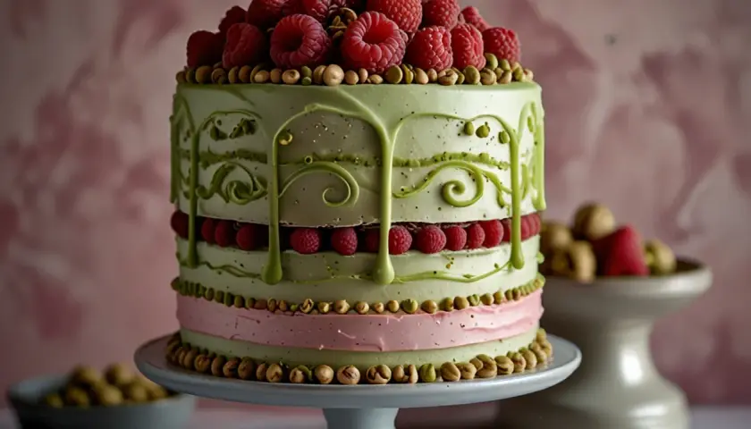 Tort malinowo-pistacjowy - wyjątkowy smak na każdą uroczystość
