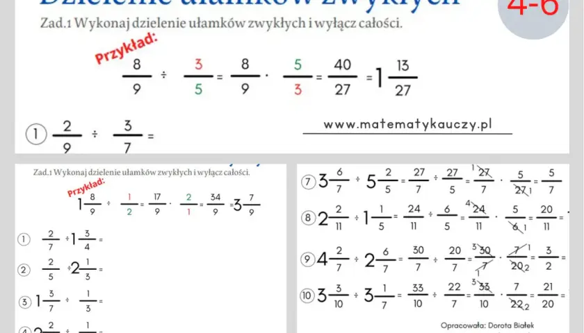 Obliczanie ułamków zwykłych dla początkujących: kompletny poradnik obliczania